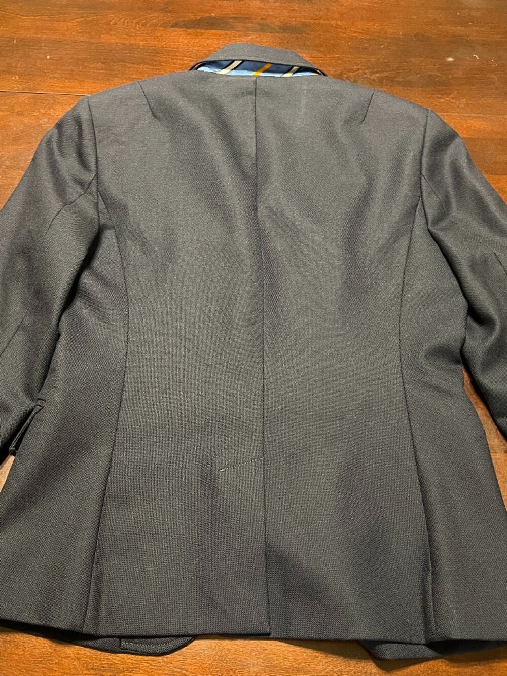 J CREW SCHOOLBOY BLAZER NAVY WOOL SILK TIE ACCENTS - Picture 7 of 10